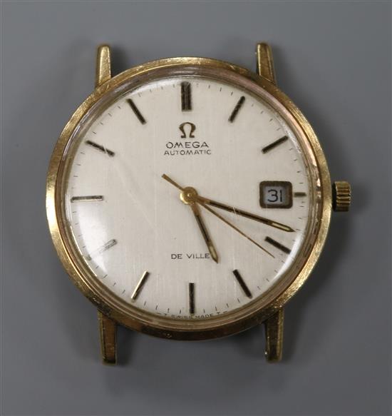 A gentlemans 9ct Omega De Ville automatic wrist watch,